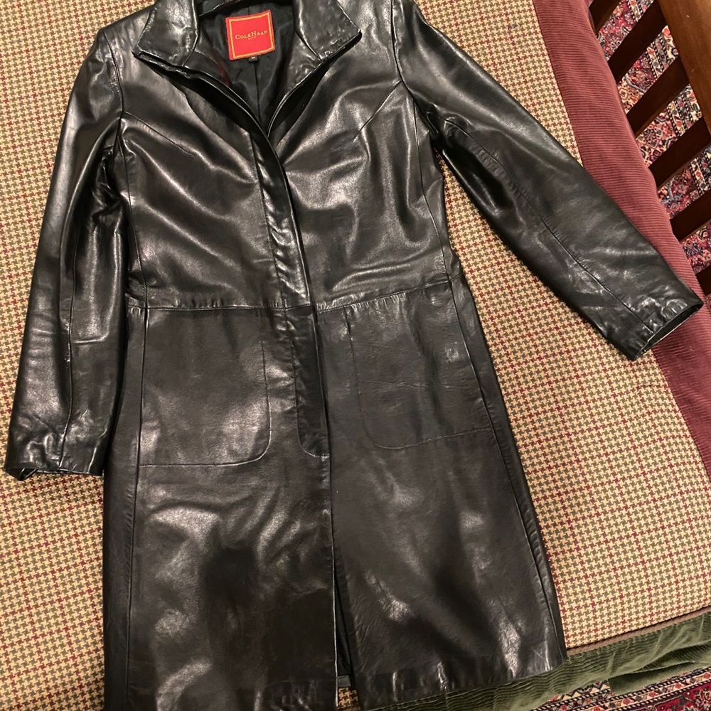 Vintage Cole Haan leather trench